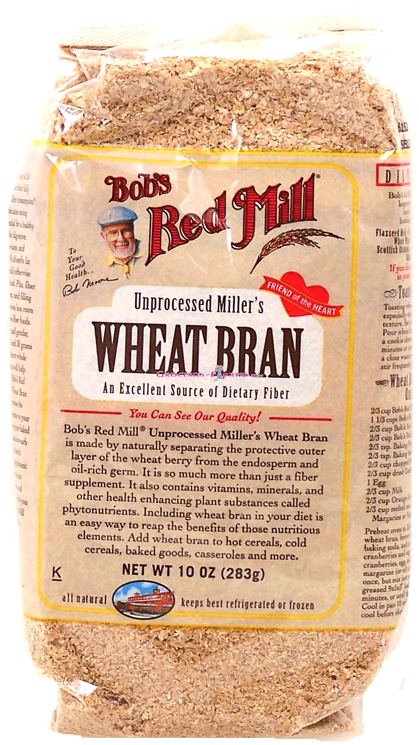 Bob's Red Mill&nbsp;&nbsp;wheat bran, add to hot or cold cereals, breads, cookies, meat loaf, casseroles, etc. Full-Size Picture